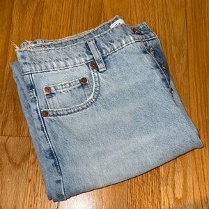 Light Blue Zara Denim straight leg Jeans